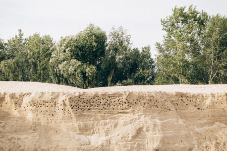 Cliff rock formations Textures and patterns backgroundsの写真素材