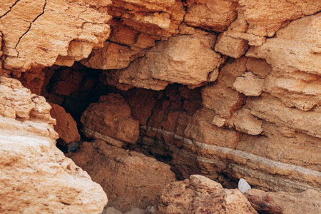 Brown cliff rock formations Textures and patterns backgrounds