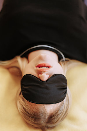 Portrait of a Chinese man wearing medical protective mask.の写真素材