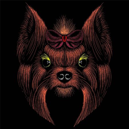 The Vector dog for tattoo or T-shirt design or outwear.のイラスト素材