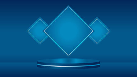 podium stage art display background product realistic vector illustration suitable for background showcase productのイラスト素材