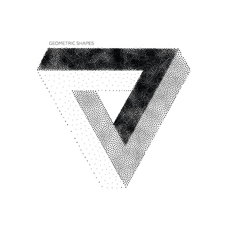 Abstract 3D Triangles. Vector geometric design element, new amazing hipster background. Modern...
