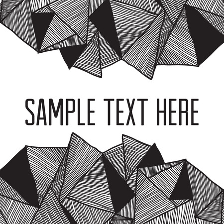 Background of triangular geometric shapesのイラスト素材