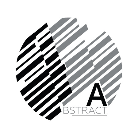 Simple universal geometric design of parallel lines in black and whine colors. Perfect for background on poster for book cover magazine layout and other backdropsのイラスト素材