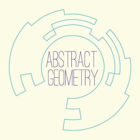 Vector abstract geometry element. Frame for your textのイラスト素材
