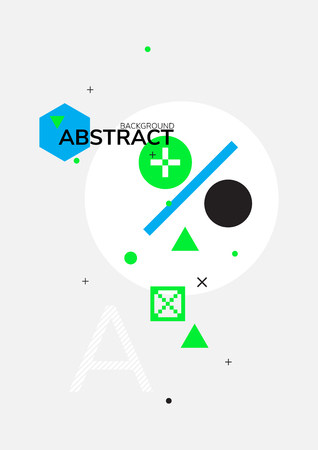 Abstract Geometric Posterのイラスト素材