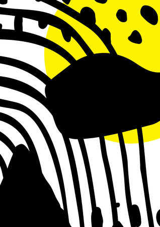 Simple decorative handmade background for design project, cover with isolated elements in clipping mask.のイラスト素材