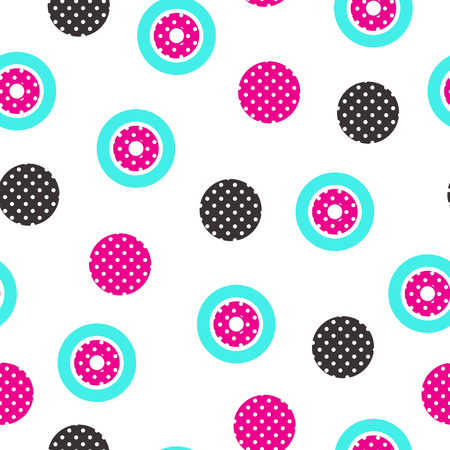 Festive Background in Memphis Styleのイラスト素材