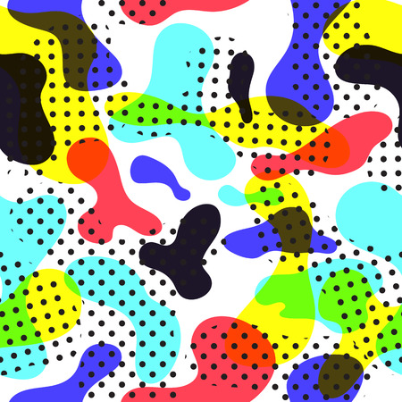 Fluid color seamless pattern modernのイラスト素材