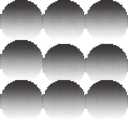 Universal repeating abstract shape in black and whiteのイラスト素材
