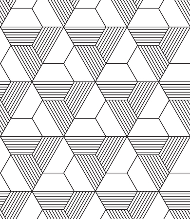 Vector abstract repeating classical background in black and whitのイラスト素材