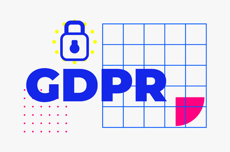 General Data Protection Regulation Abstract Geometric Designのイラスト素材