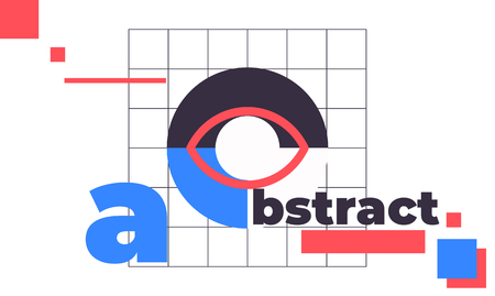 Minimal geometric web banner design templateのイラスト素材