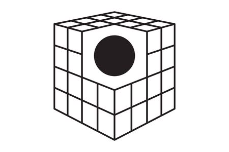 Vector Abstract Shape. Geometric form for T-sh Logo design Business cards Brand books Animation Web Clothes Photography etcのイラスト素材