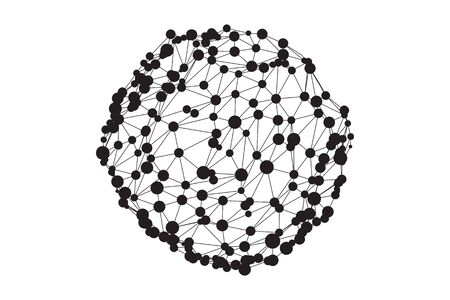 Vector Abstract Shape. Geometric form for T-shirts App interfaces Posters Postcards Patterns Logo design Business cards Brand books Animation Web Clothes Photography etcのイラスト素材