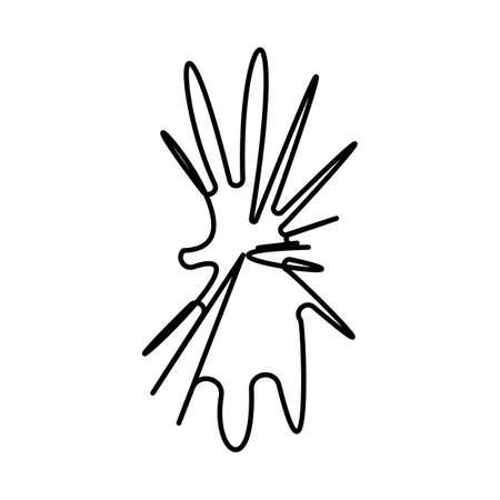 Strange Vector Shape isolated on white background. Geometric figure perfect fit for   web pages social media t-shirts sci-fi scenes postcardsのイラスト素材