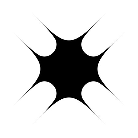 Strange Vector Shape isolated on white background. Geometric figure perfect fit for   web pages social media t-shirts sci-fi scenes postcardsのイラスト素材