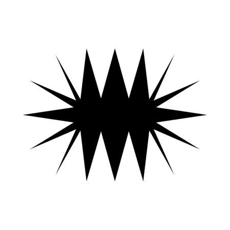 Strange Vector Shape isolated on white background. Geometric figure perfect fit for web pages social media t-shirts sci-fi scenes postcardsのイラスト素材