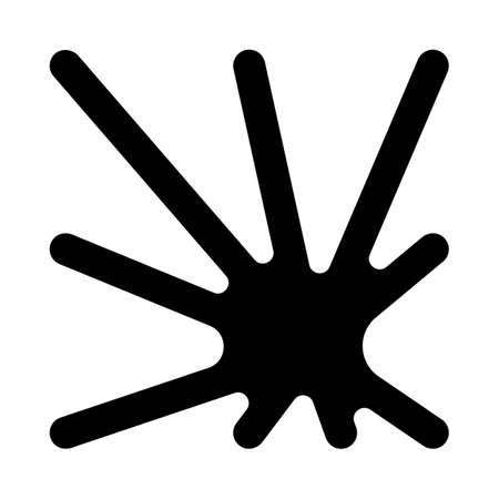 Strange Vector Shape isolated on white background. Geometric figure perfect fit for  web pages social media t-shirts sci-fi scenes postcardsのイラスト素材