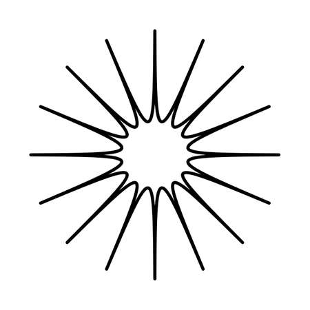 Strange Vector Shapes Collection. Geometric figures, distortion.のイラスト素材