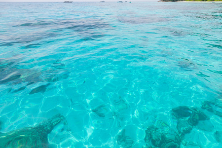 Crystal clear sea from Andaman sea, Thailandの写真素材