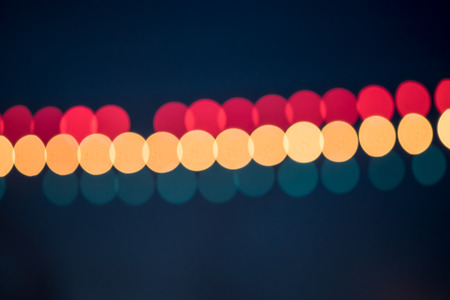 Abstract lights bokeh in dark background