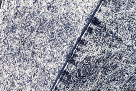 Dye blue denim jean fabric with seamの写真素材