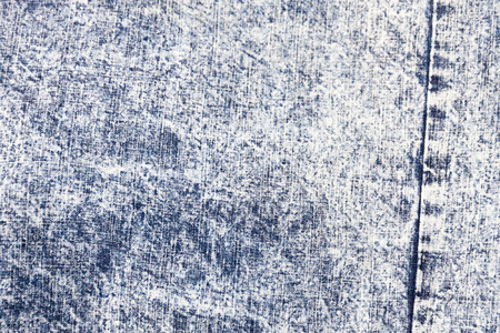 Pale blue denim textile with seam in dye styleの写真素材