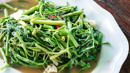 Stir fried vegetable in Thai style. Thai foodの写真素材