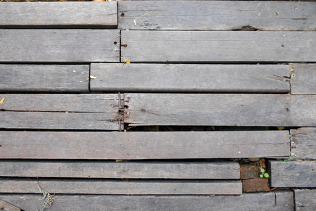 Background of simple walk way with wood lathの写真素材