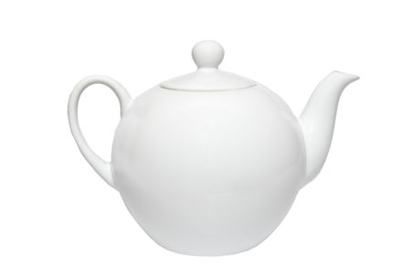 China teapot isolated on white.の写真素材