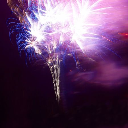 Salute, fireworks above the Sevastopol bay.の写真素材