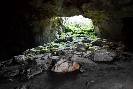 Exit from the cave.の写真素材