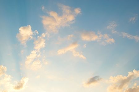 Sunrise. Clouds and sky can be used for backgroundの写真素材