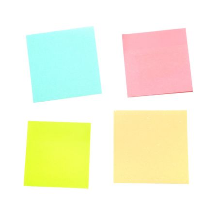 Black color stickers isolated on white background