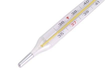 Medical thermometer isolated on the white background