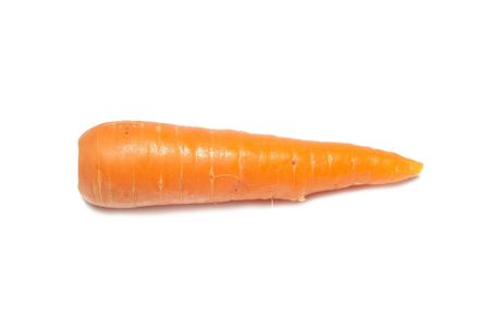 Orange carrot isolated on the white backgroundの写真素材