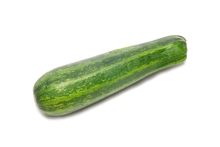 Green marrow isolated on the white backgroundの写真素材