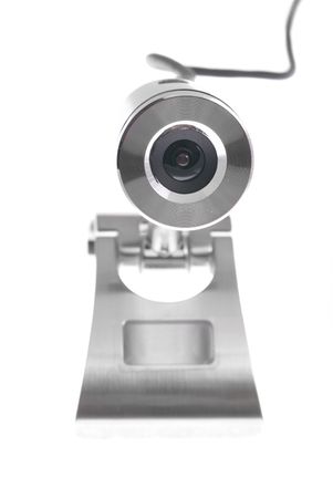 Web camera isolated on the white backgroundの写真素材