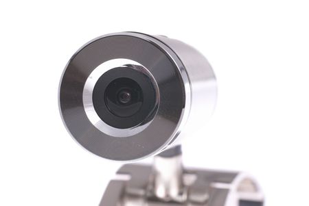 Web camera isolated on the white backgroundの写真素材