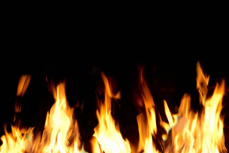 Fire tongues can be used for background