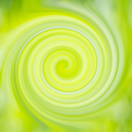 Green and yellow abstract swirl. Can be used for spring backgroundの写真素材