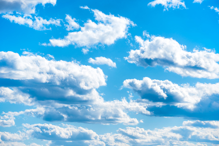 Clouds on blue sky as nature backgroundの写真素材