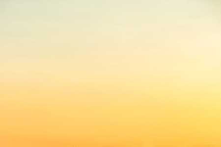 Sunset yellow and orange sky with clouds