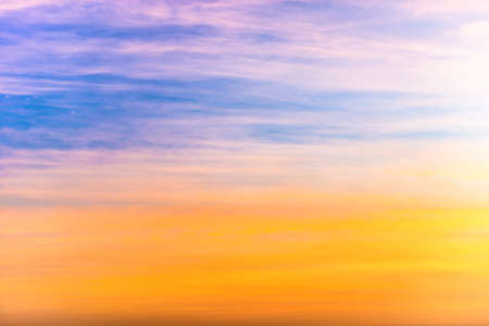Sunset colorful sky for sunset nature backgroundの写真素材