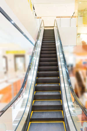 Escalator in business center or shopping mall enteriorの写真素材