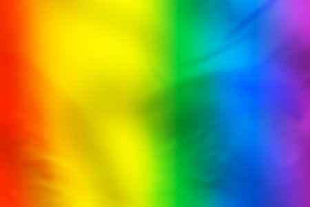 Rainbow gradient, LGBT rainbow flag, symbol of LGBT gay pride parade, waving on wind fabric flagの写真素材