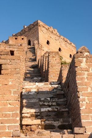 The Great Wall of China near JinShanLing, Miyun District, Hebei, China.のeditorial素材