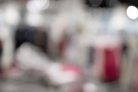 Blurred background at the storeの写真素材