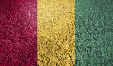 Abstract flag of Guineaの写真素材